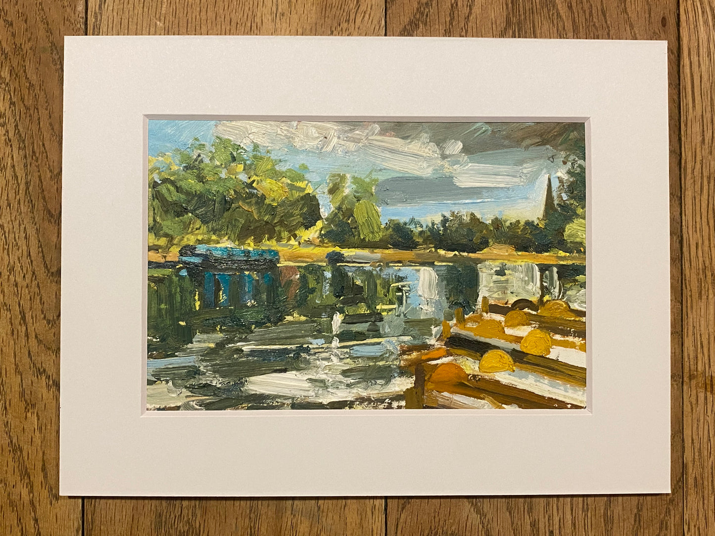 Mooring Boats Along The River