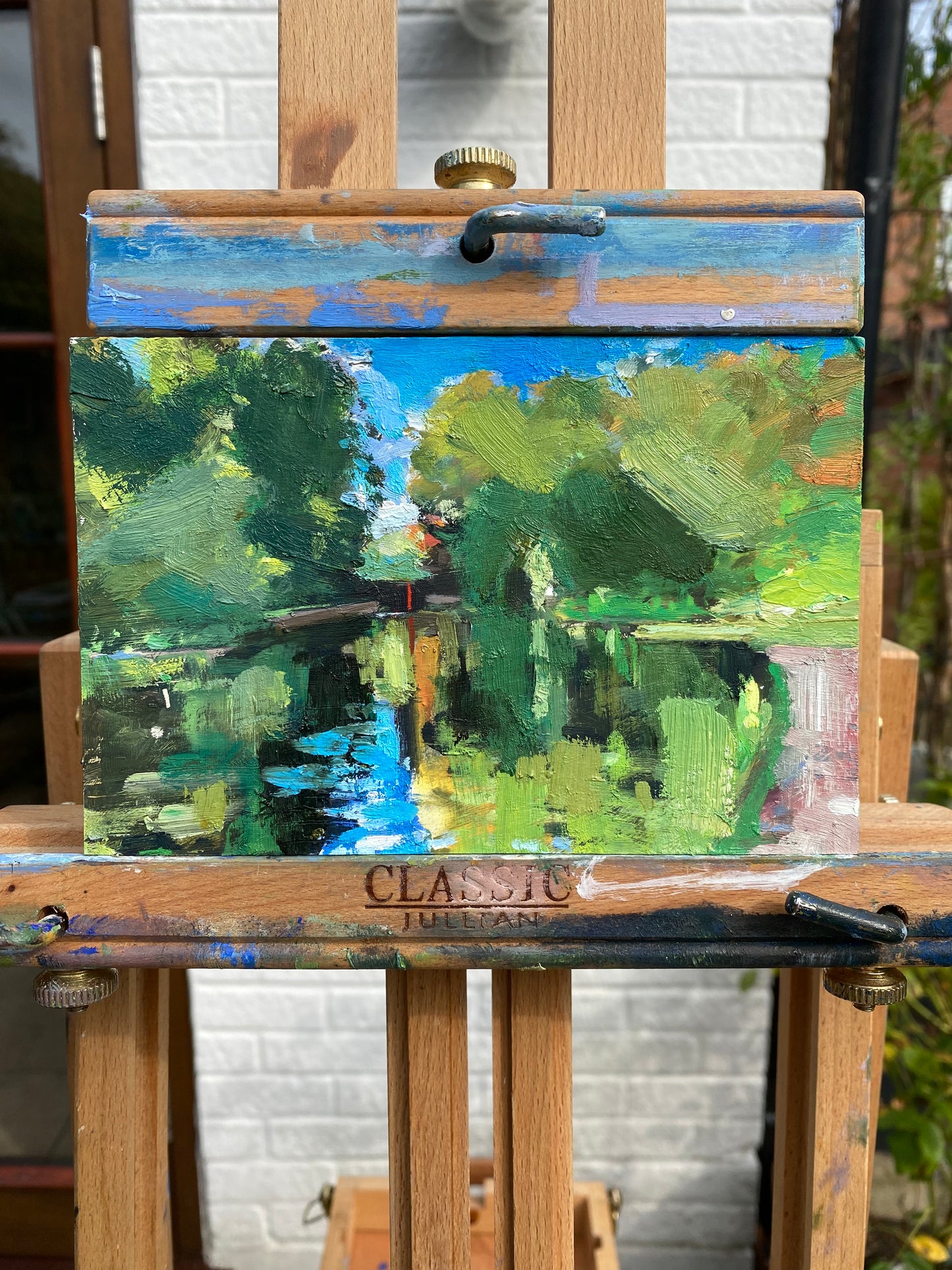 Looking Towards The Lock At Lucy’s Mill
