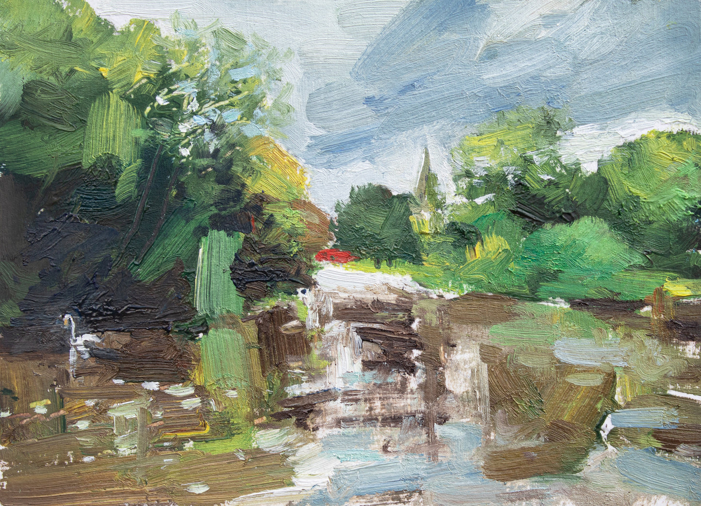 August River By Lucy's Mill in Stratford Upon Avon