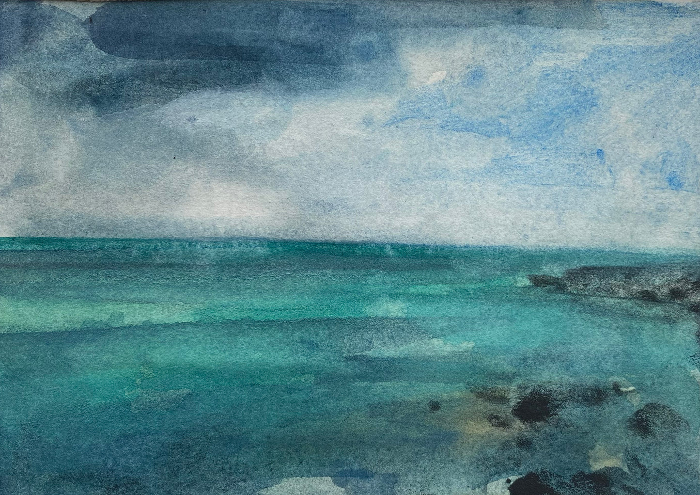 Dufy and Cobalt Turquoise Deep Lustre Sea