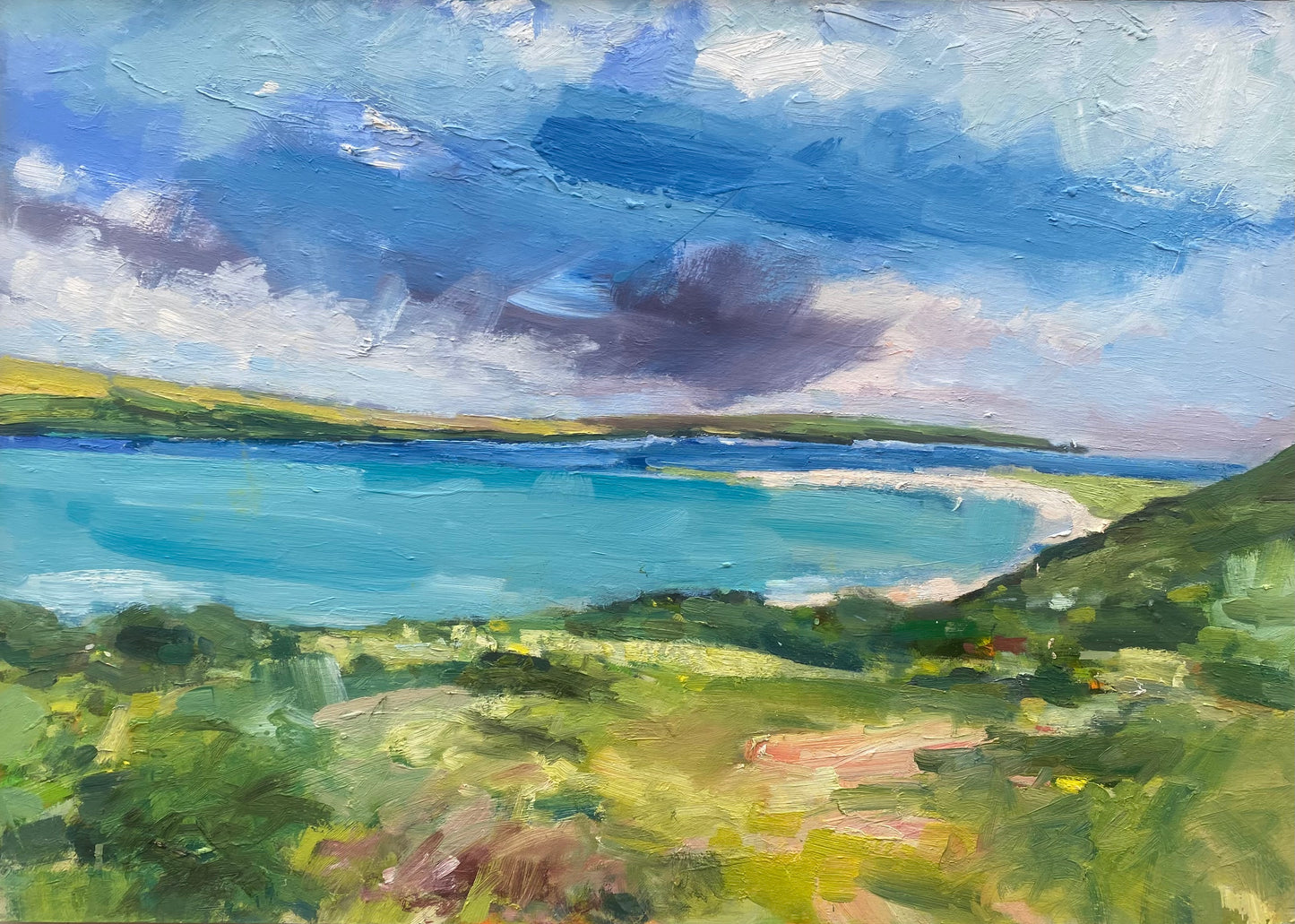 Blue Verditer Sky Over The Camel Estuary