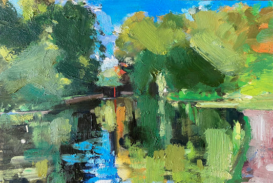 Looking Towards The Lock At Lucy’s Mill