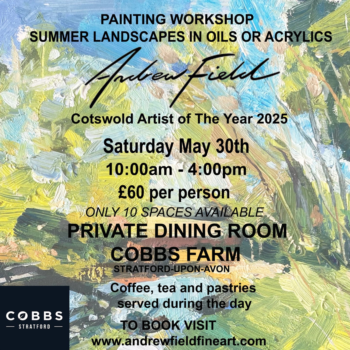 Summer Landscape Painting Workshop at Cobbs Farm, Stratford